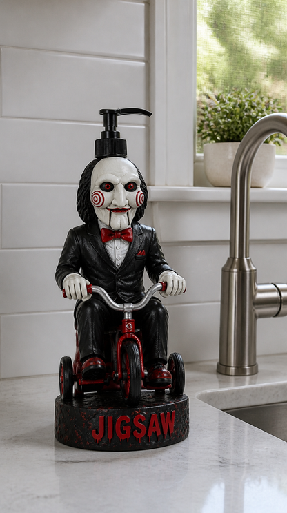 Jigsaw Soap Dispenser on kitchen counter